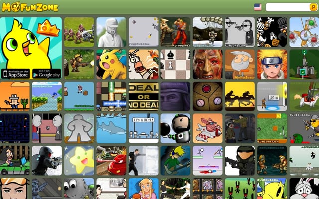 Screenshot of mofunzone.com