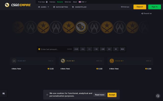 Screenshot of csgoempire.tv