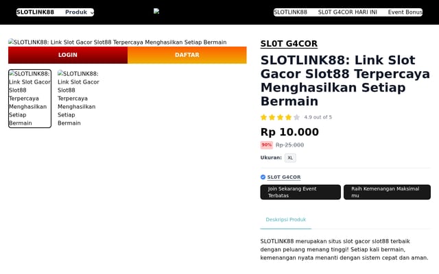 Screenshot of slotlink88.online