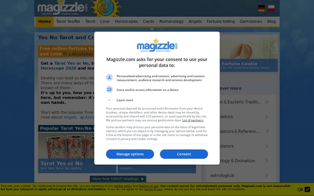 Screenshot of magizzle.com