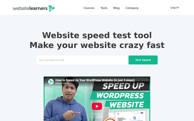 Screenshot of websitespeedtest.org