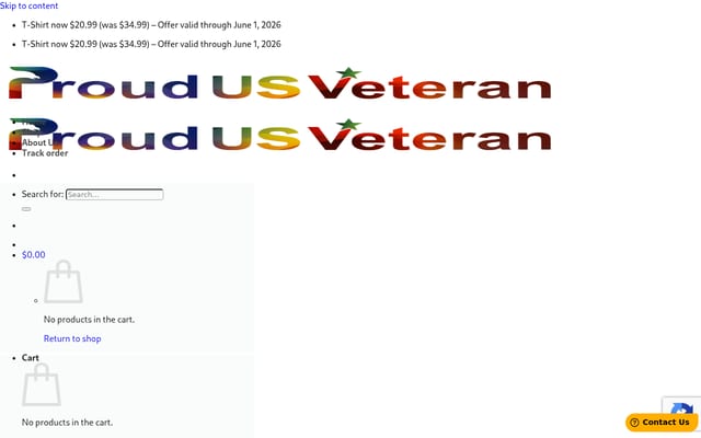 Screenshot of proudusveteran.com