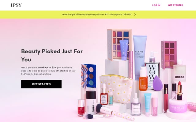 Screenshot of ipsy.com