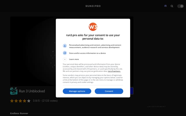 Screenshot of run3.pro