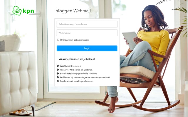 Screenshot of kpnmail.nl