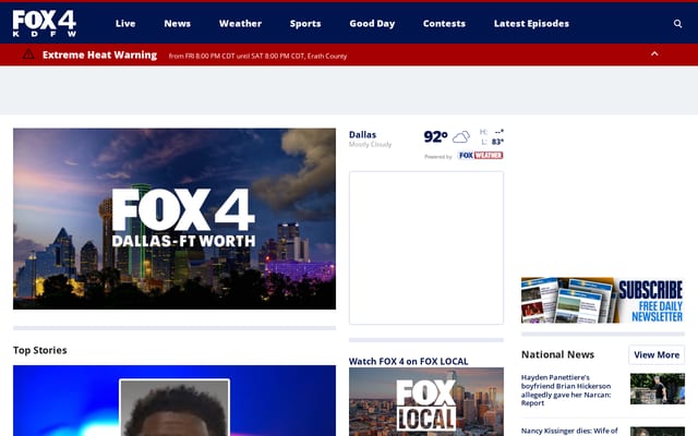 Screenshot of fox4news.com