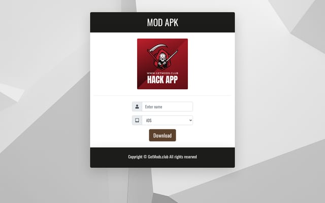 Screenshot of getmods.club