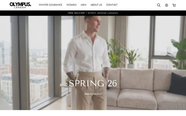 Screenshot of olympuslondon.com
