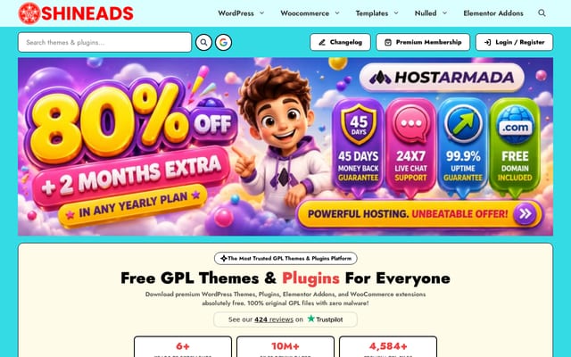 Screenshot of shineads.in