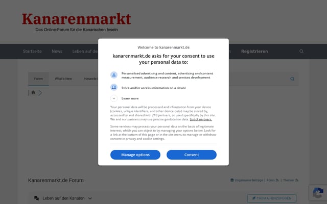 Screenshot of kanarenmarkt.de
