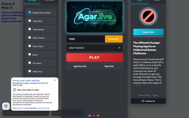 Screenshot of agar.live