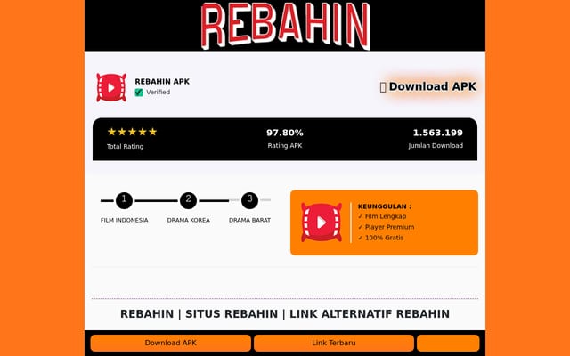 Screenshot of rebahin.com