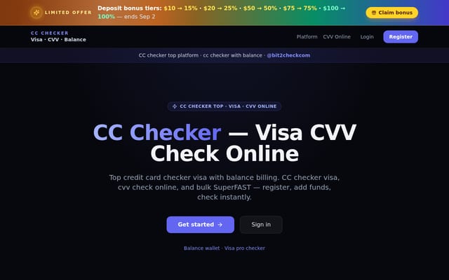 Screenshot of bit2check.com