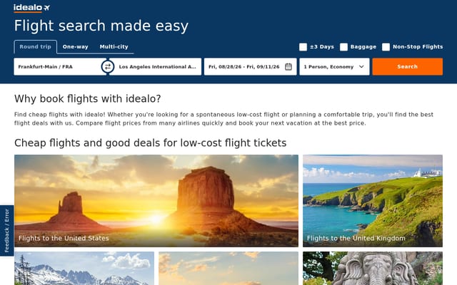 Screenshot of idealo.com