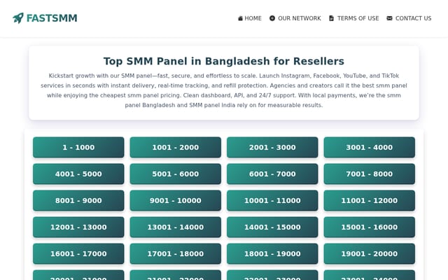 Screenshot of fastsmm.net
