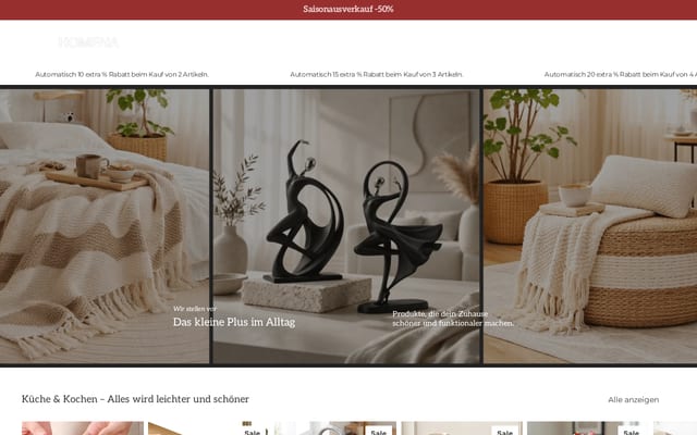 Screenshot of homenastore.de