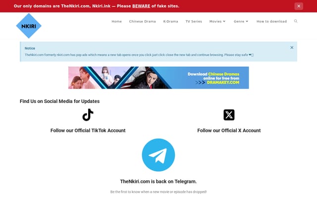 Screenshot of nkiri.org