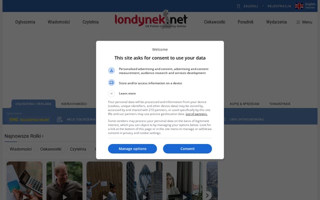 Screenshot of londynek.net