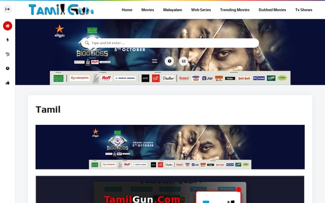 Screenshot of tamilgun.group