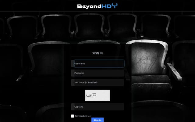 Screenshot of beyond-hd.me