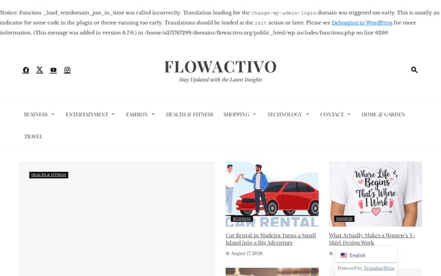 Screenshot of flowactivo.org