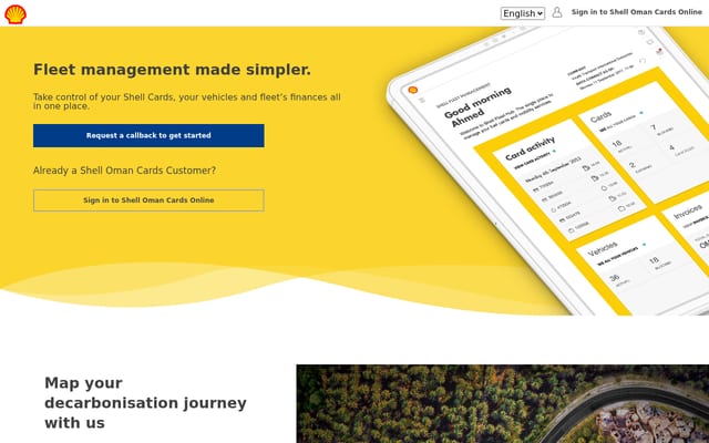 Screenshot of shellomancardsonline.com
