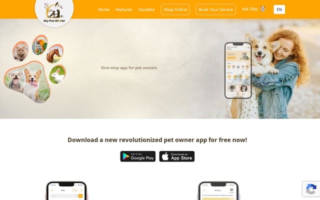 Screenshot of mypetworld.app