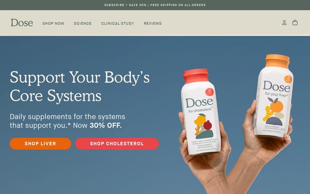 Screenshot of dosedaily.co