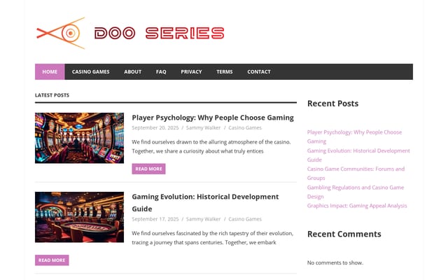 Screenshot of dooseries.org