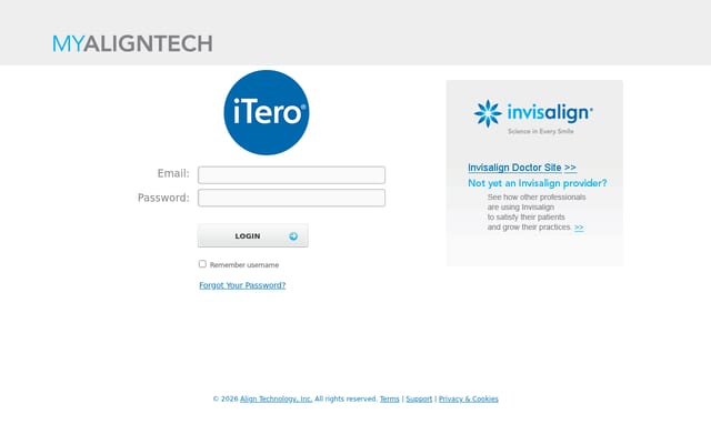 Screenshot of myaligntech.com