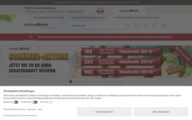 Screenshot of haertle.de