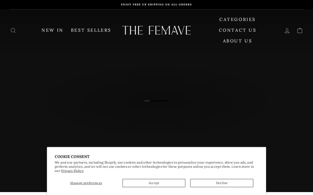 Screenshot of thefemave.com