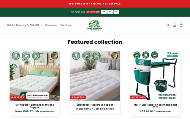 Screenshot of garden-trend.store