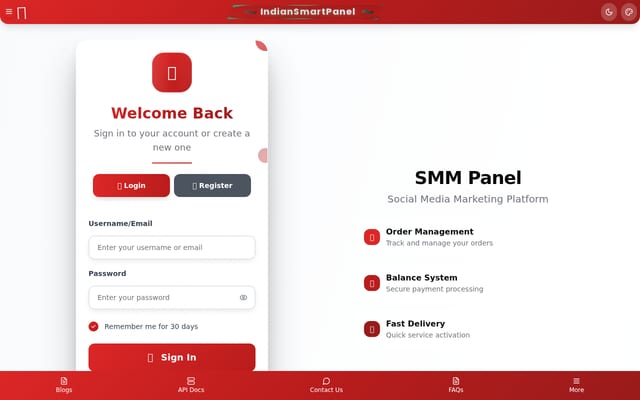 Screenshot of indiansmartpanel.com