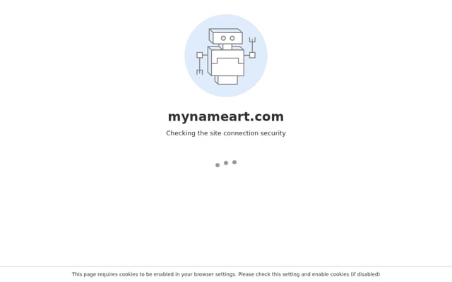 Screenshot of mynameart.com