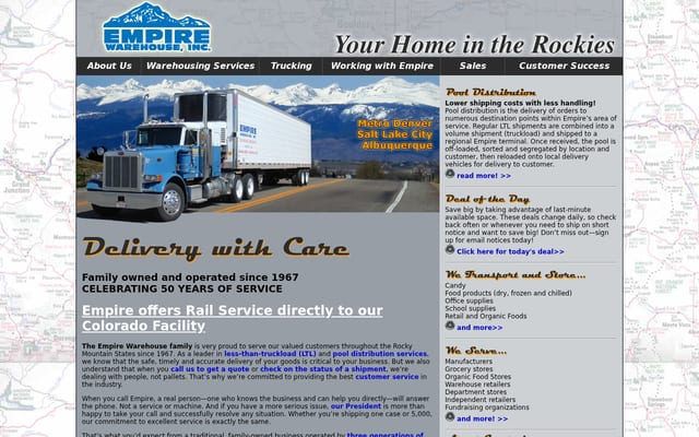 Screenshot of empire-warehouse.com