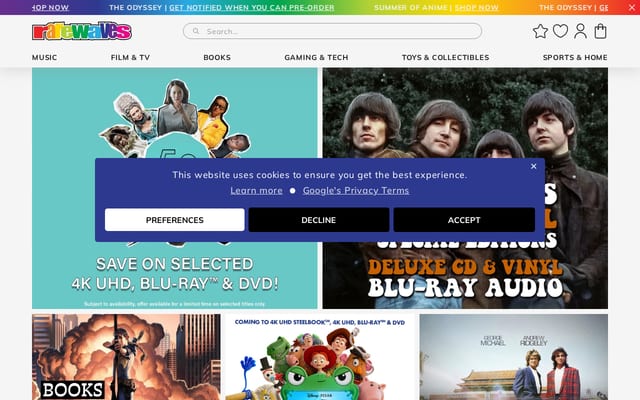 Screenshot of rarewaves.com