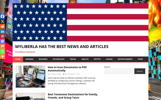 Screenshot of myliberla.com