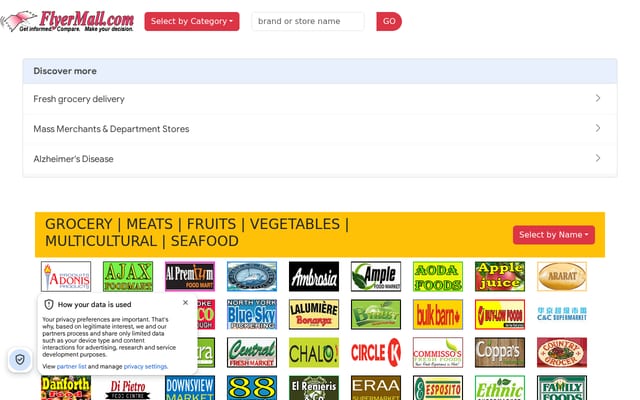 Screenshot of flyermall.com