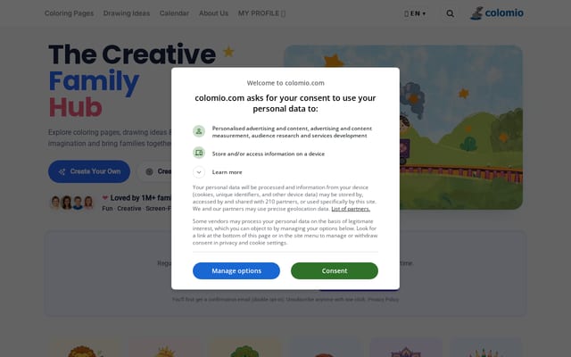 Screenshot of colomio.com
