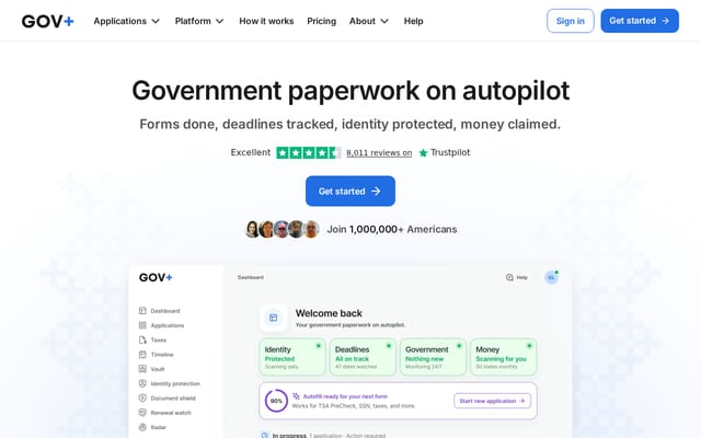 Screenshot of govplus.com