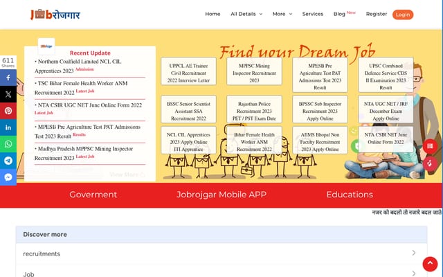 Screenshot of jobrojgar.com