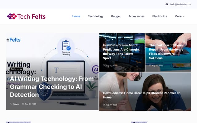 Screenshot of techfelts.com