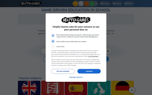 Screenshot of helpfulgames.com