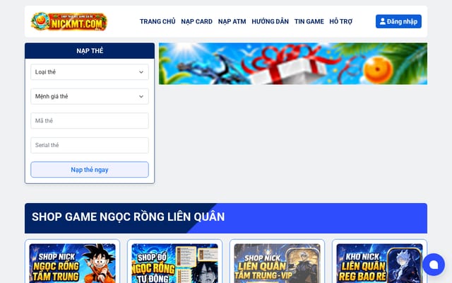 Screenshot of nickmt.com