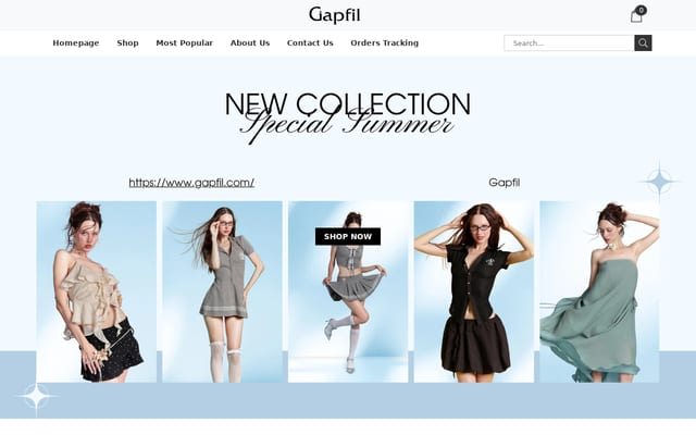 Screenshot of gapfil.com