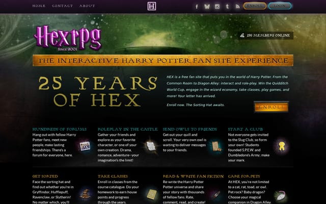 Screenshot of hexrpg.com