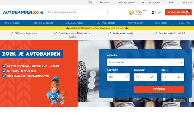 Screenshot of autobanden-365.nl