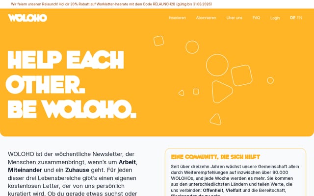 Screenshot of woloho.com