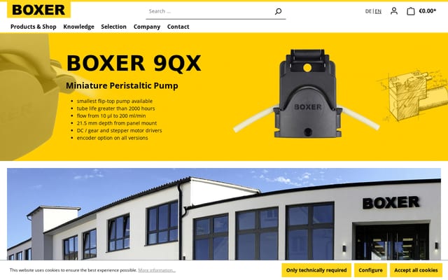 Screenshot of boxerpumps.com